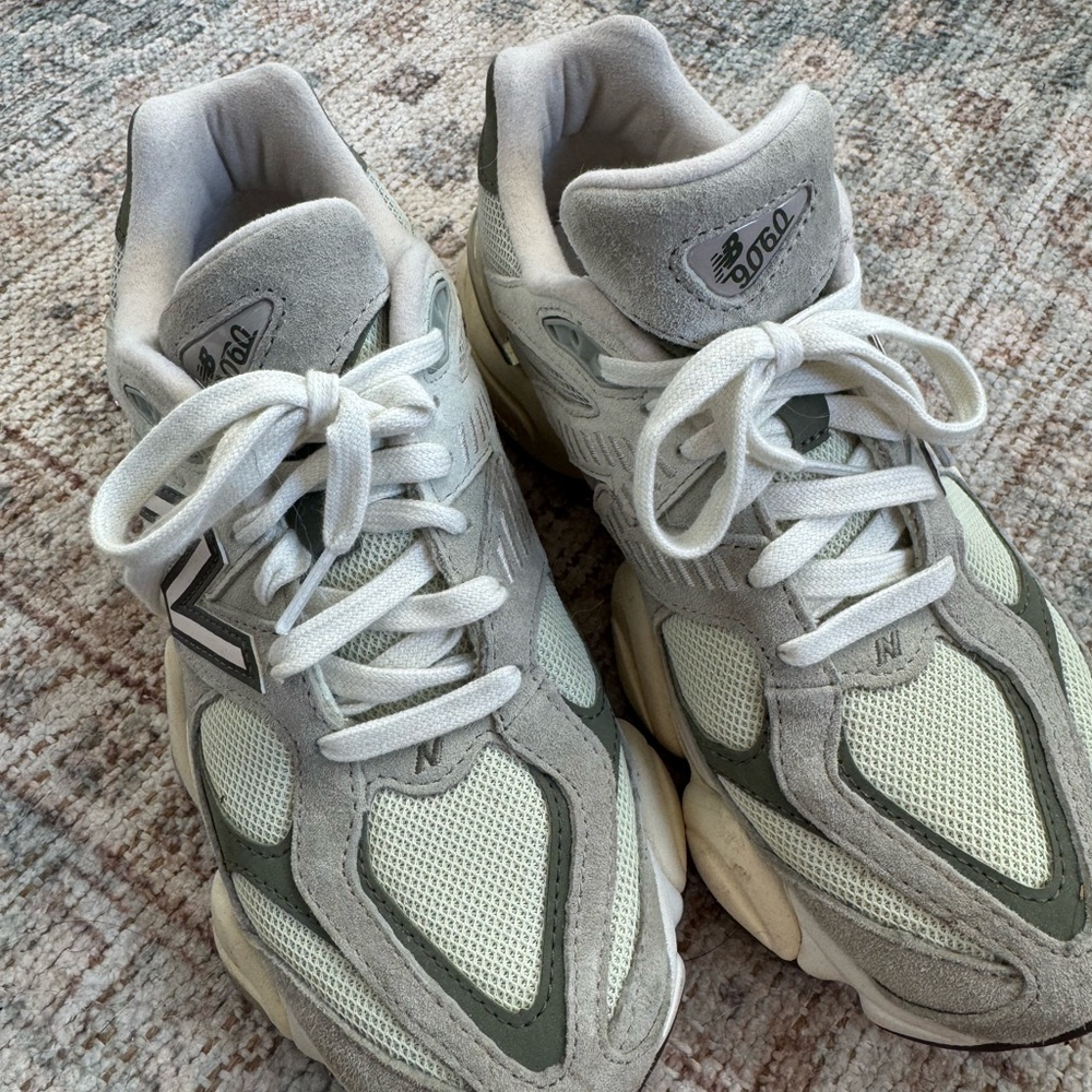 New Balance 9060 in Green and Cream